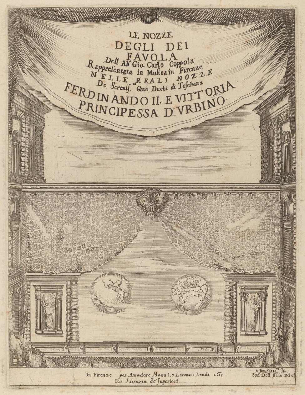 The Marriage of the Gods: Frontispiece by Stefano della Bella