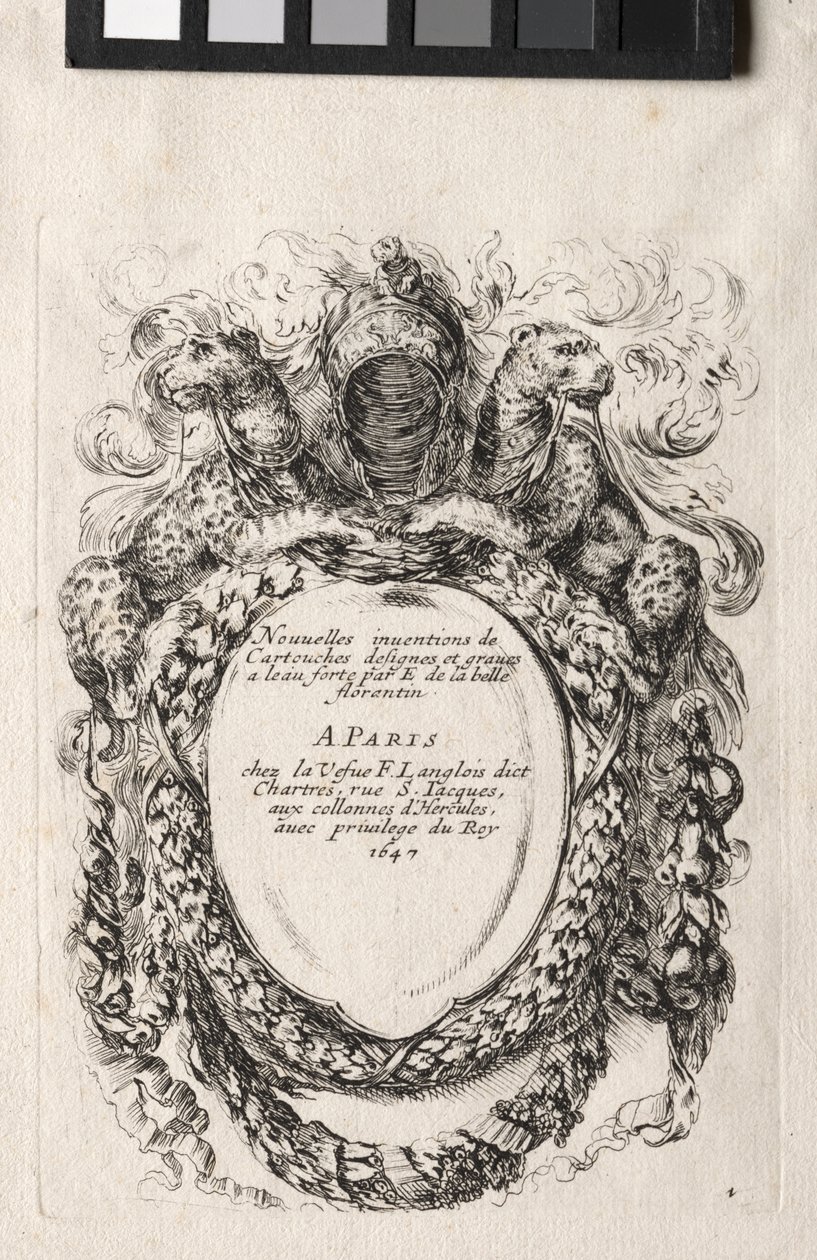New Model for a Cartouche by Stefano della Bella