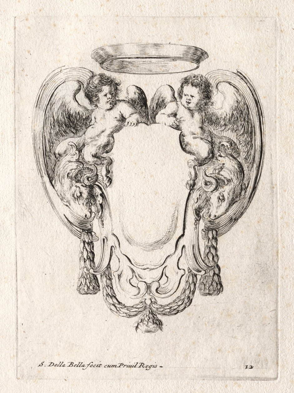 New Model for a Cartouche by Stefano della Bella