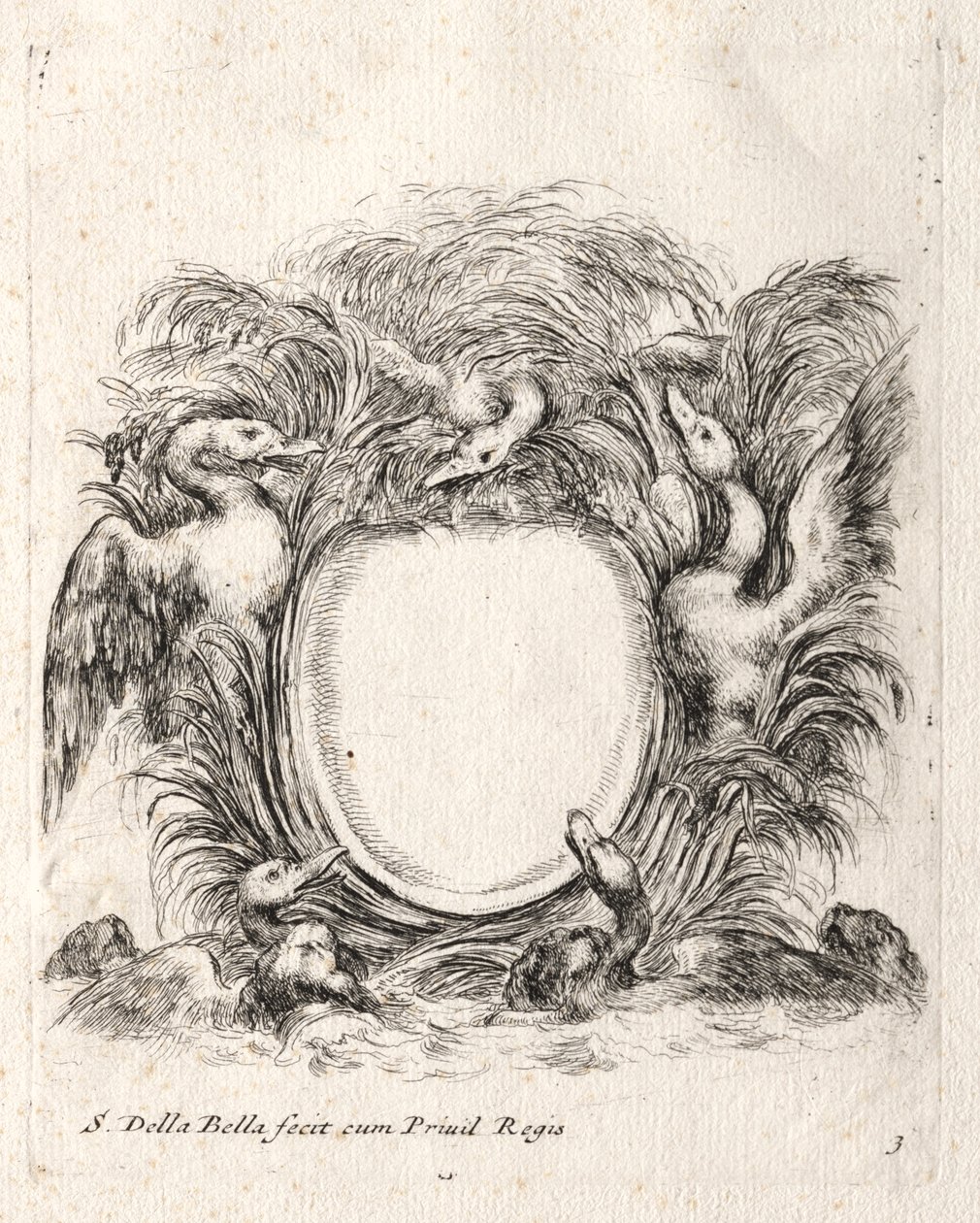 New Model for a Cartouche by Stefano della Bella