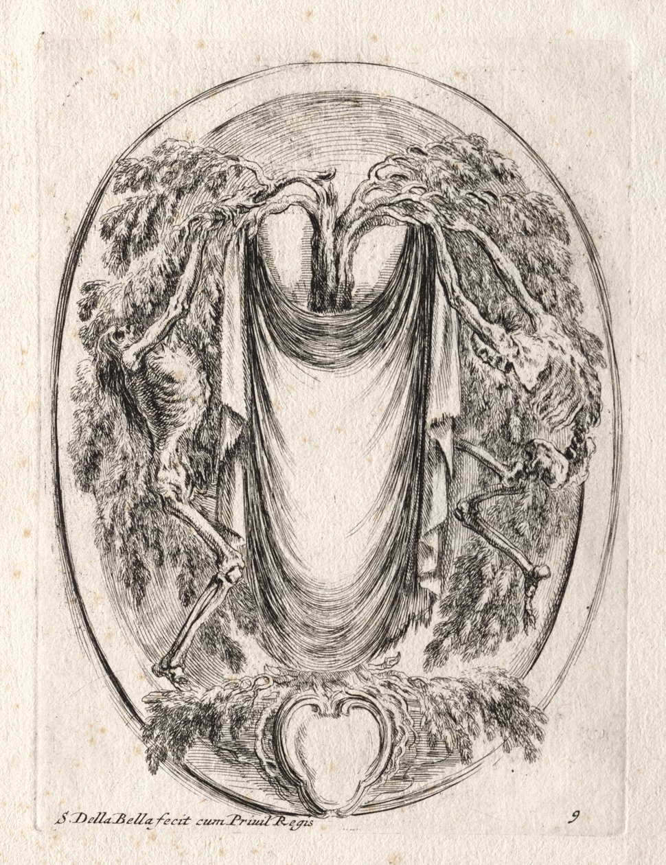 New Model for a Cartouche by Stefano della Bella