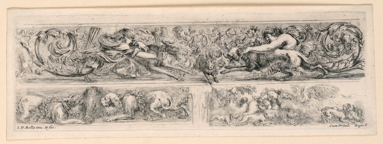 Ornamenti di fregi e fogliami by Stefano della Bella