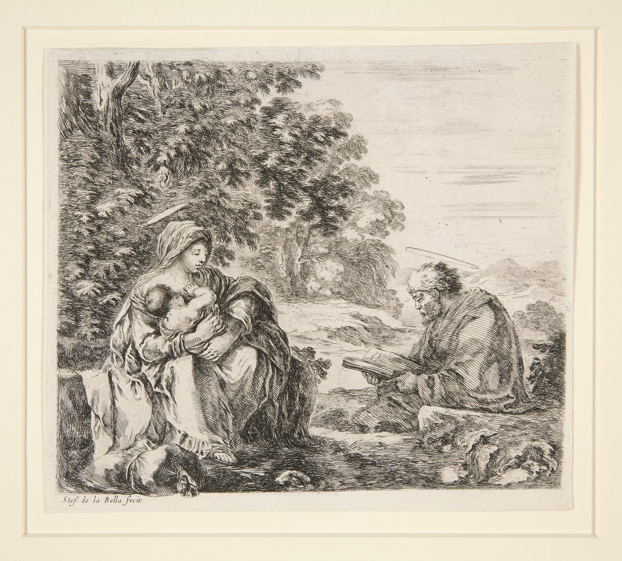 Rest on the Flight into Egypt by Stefano della Bella