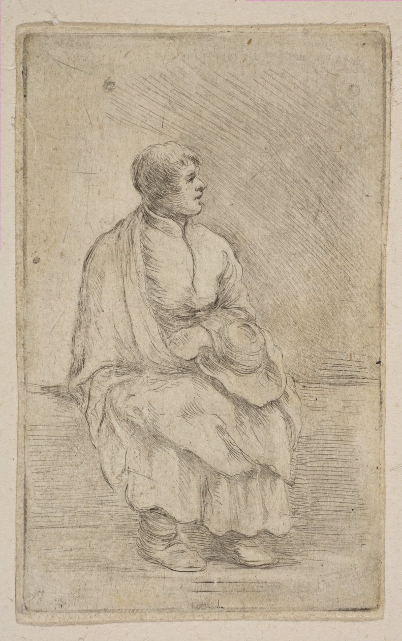 Seated Ecclesiastic by Stefano della Bella