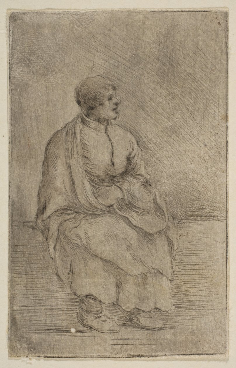 Seated Ecclesiastic by Stefano della Bella