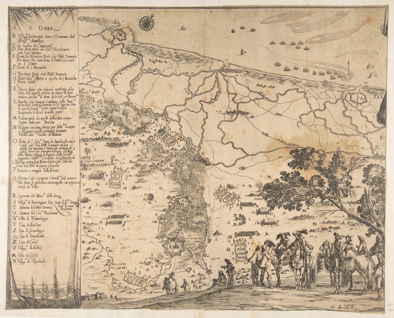 Siege of Saint-Omer by Stefano della Bella