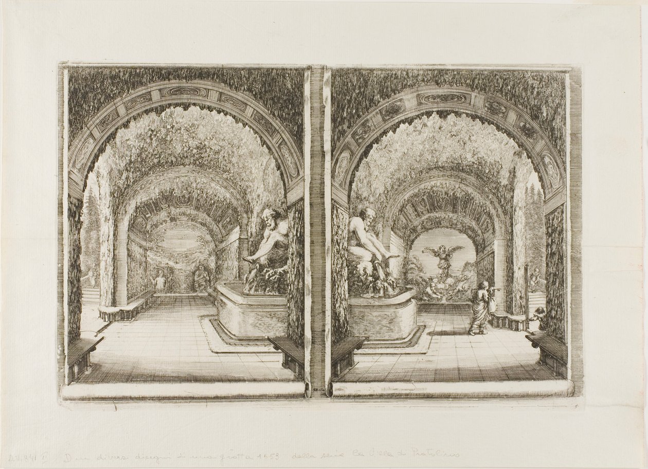 The Grotto of Pan and Fame by Stefano della Bella