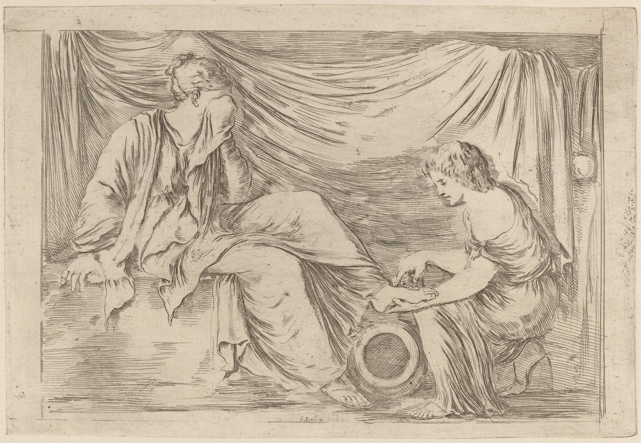 The Toilette of a Bride by Stefano della Bella