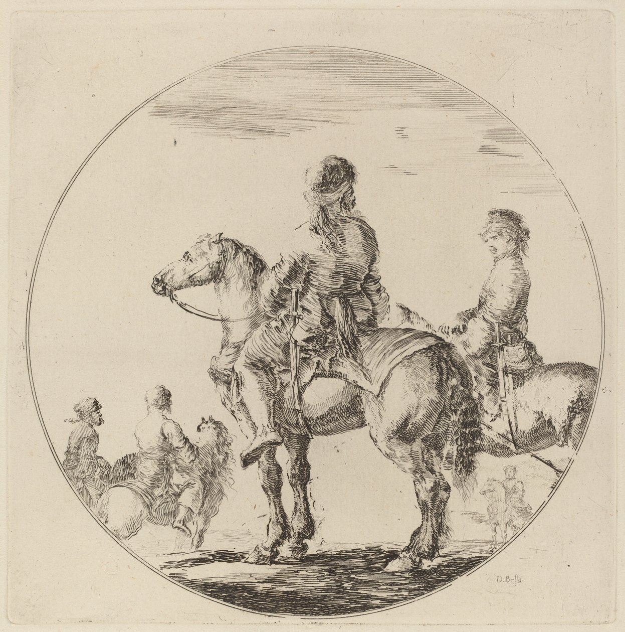 Two Polish Cavaliers by Stefano della Bella