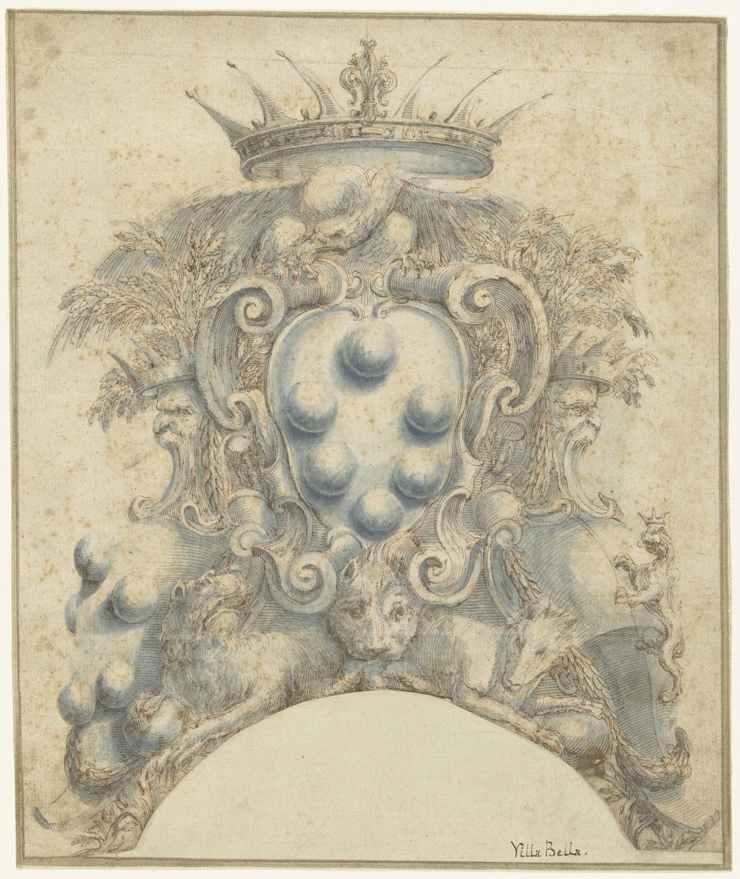 Coat of Arms of the Medici Family by Stefano della Bella