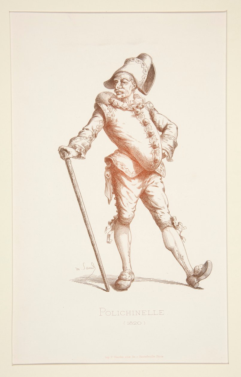 Polichinelle in 1820 by Stephane Pannemaker