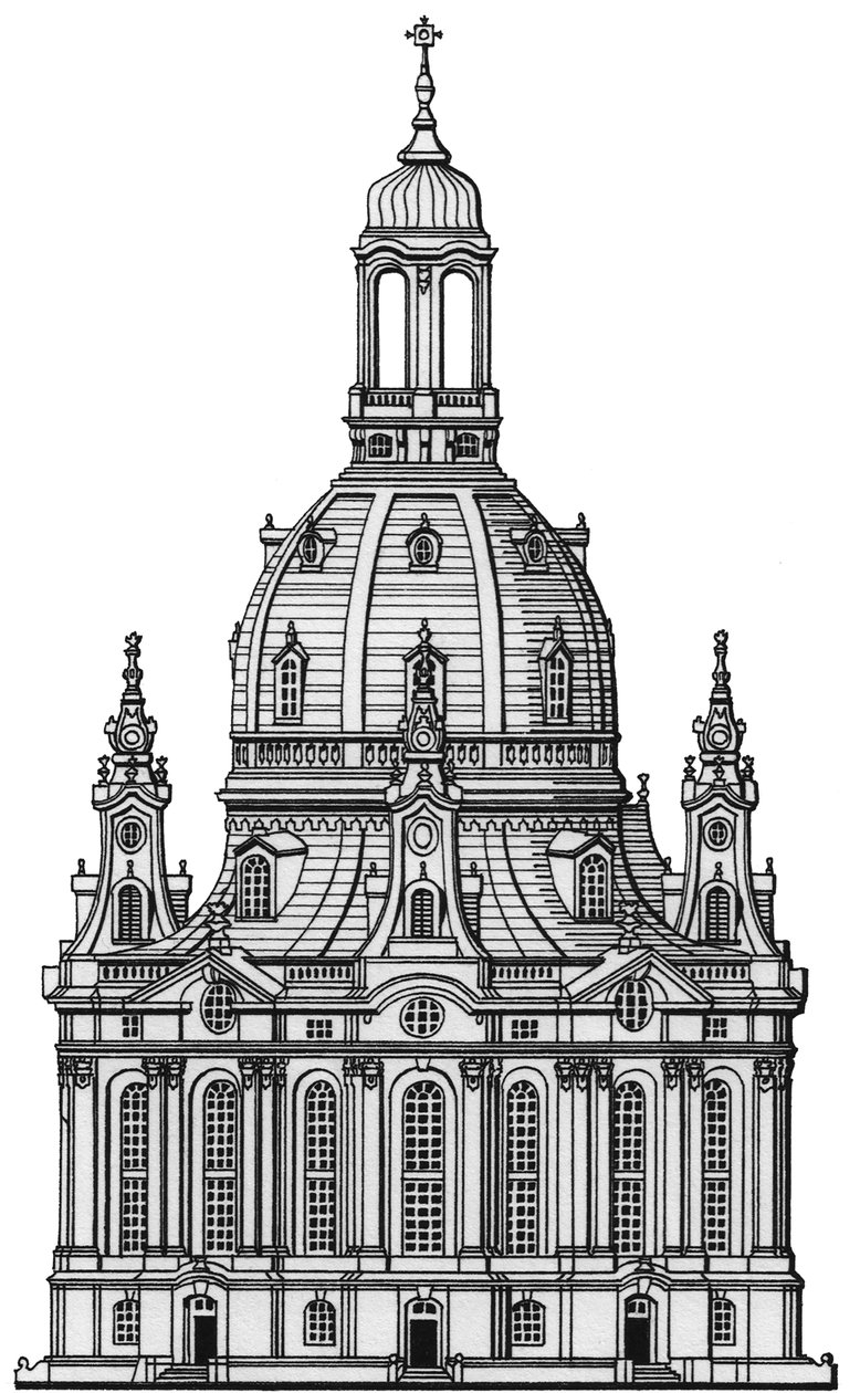 The Frauenkirche, Dresden by Stephen Conlin
