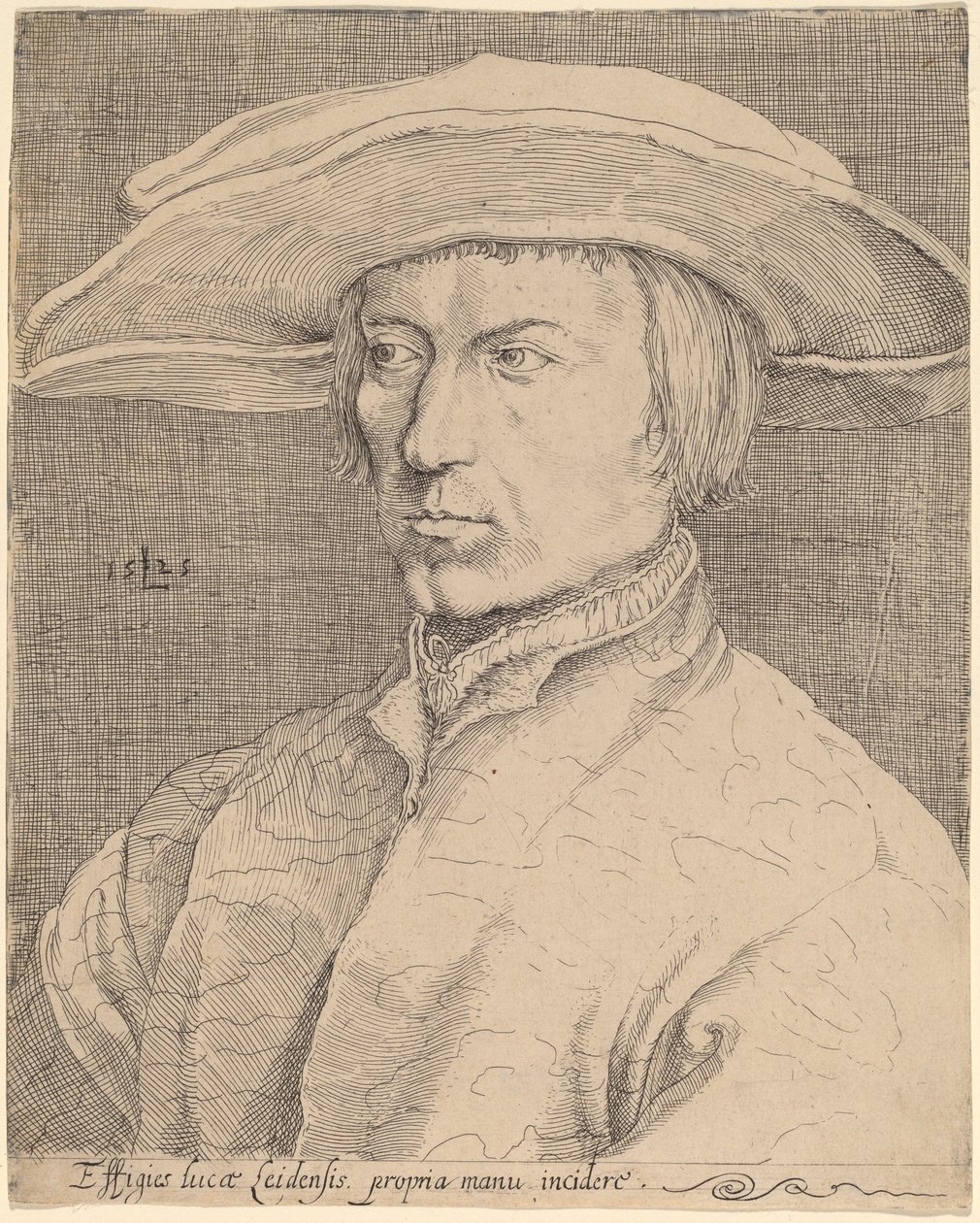 Self-Portrait by Style of Lucas van Leyden after Albrecht Dürer