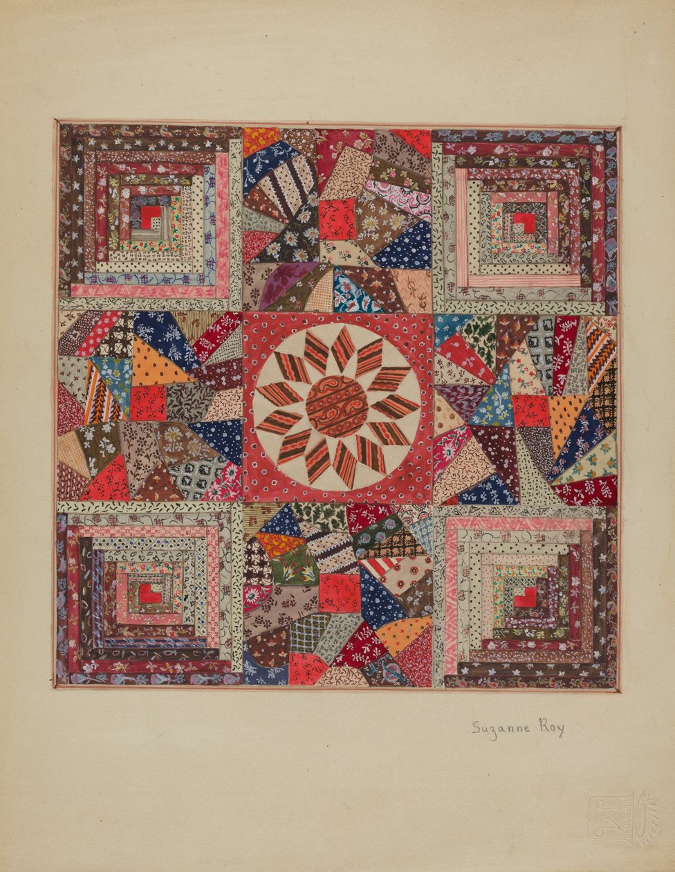 Crib Coverlet by Suzanne Roy
