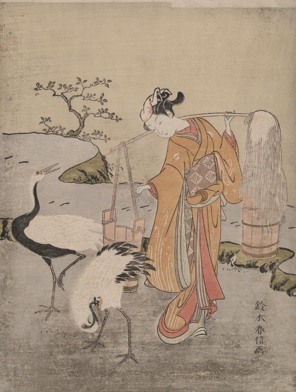 Drawing Salt Water by Suzuki Harunobu