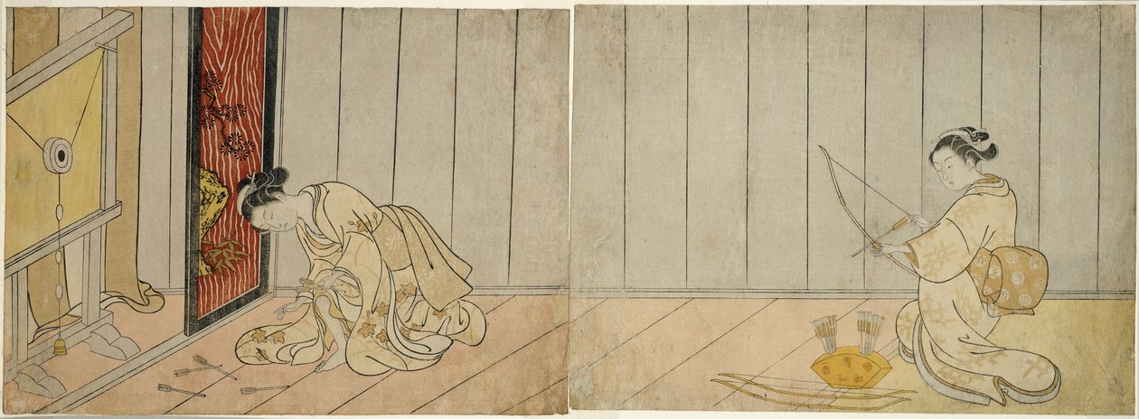 The Archery Gallery by Suzuki Harunobu