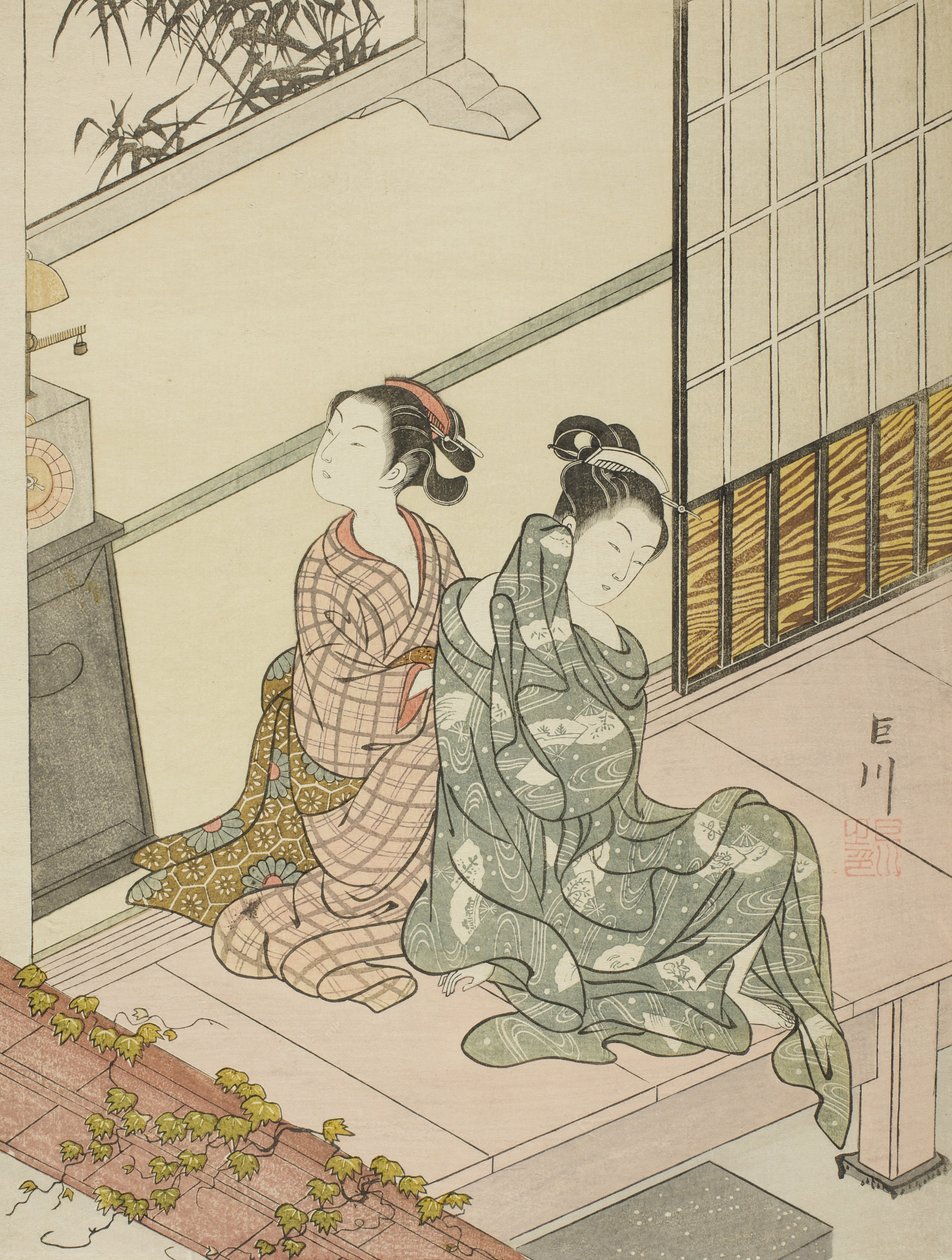 The Evening Bell of the Clock by Suzuki Harunobu