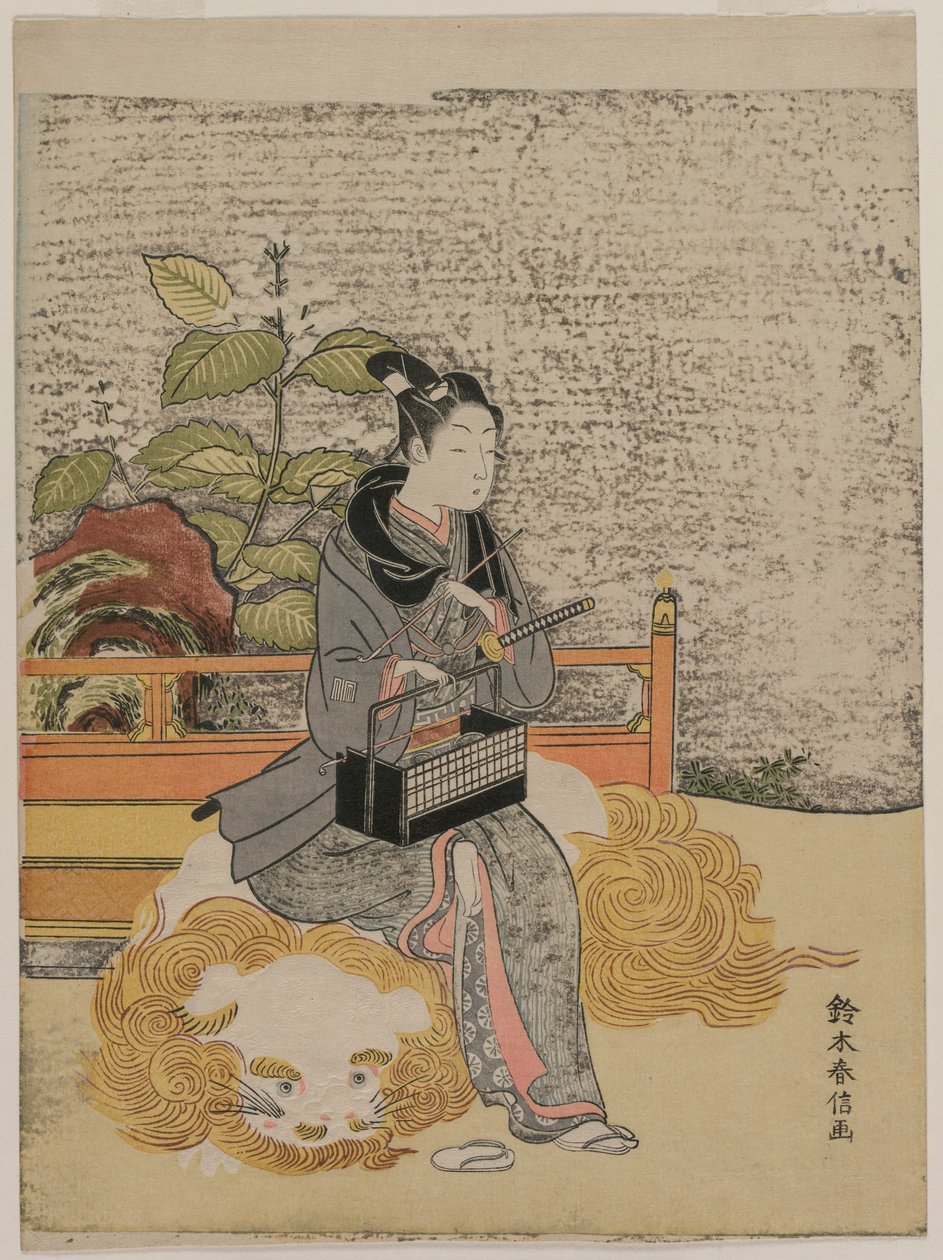 Youth as a Stand-in Monju by Suzuki Harunobu