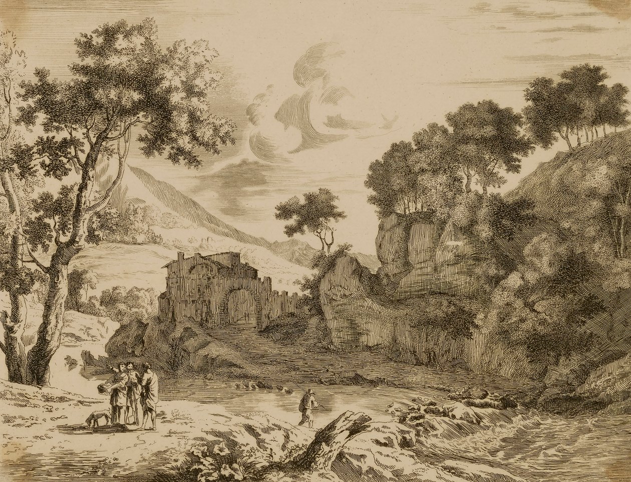 Landscape by Swanevelt, Herman van