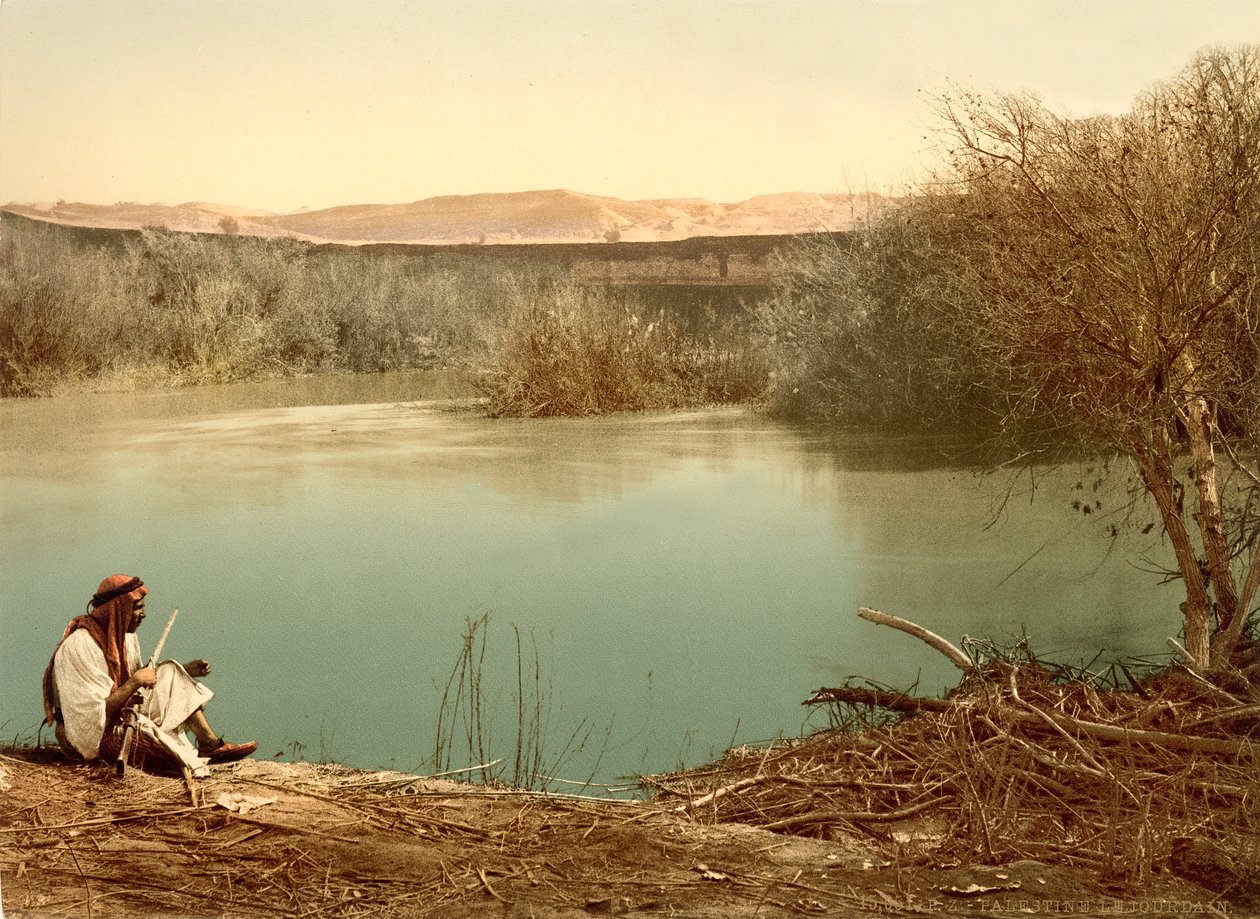 The Jordan River looking East towards Transjordan by Swiss Photographer