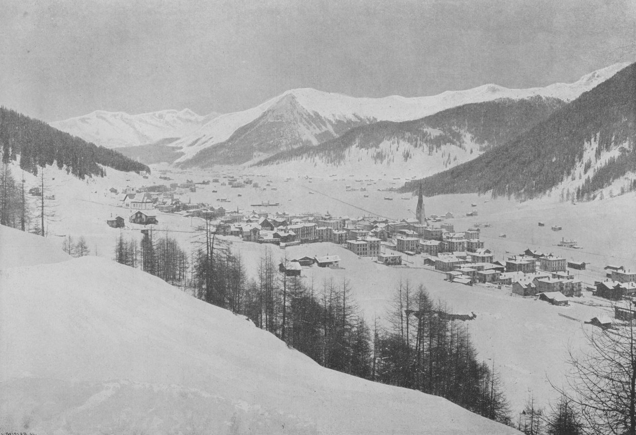 Davos-Platz and the Seehorn by Swiss Photographer