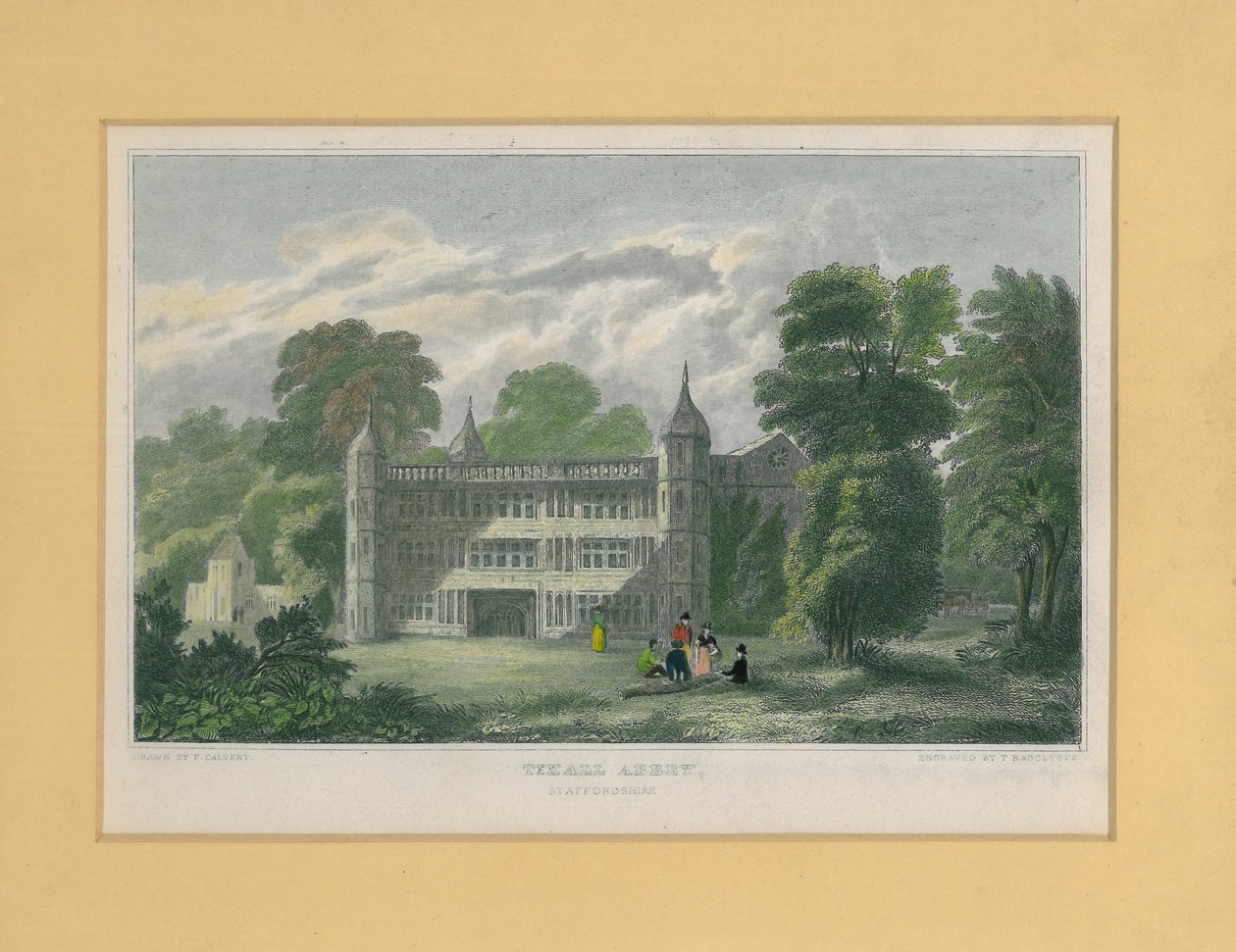 Tixall Abbey, Staffordshire by T. Radclyffe