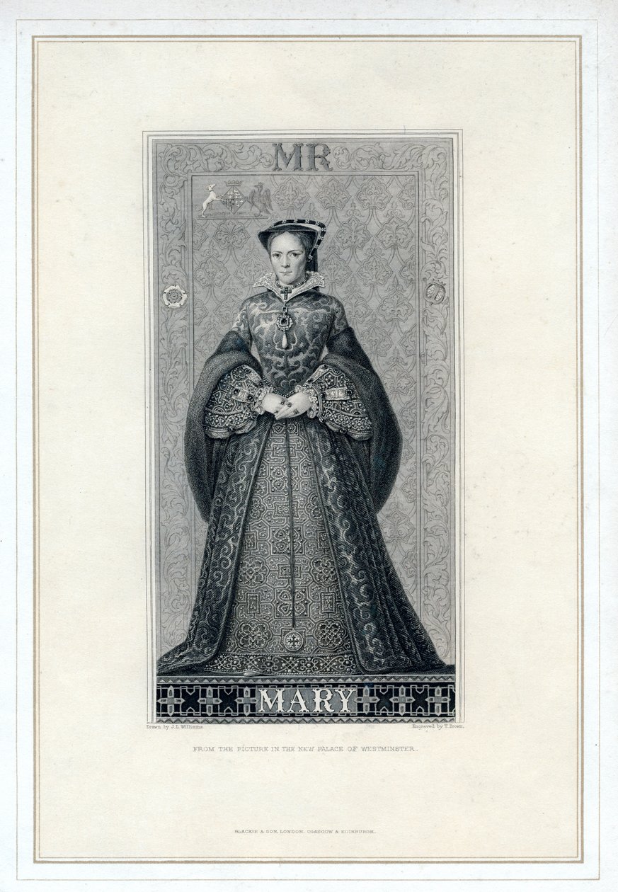 Queen Mary I of England by T. Brown