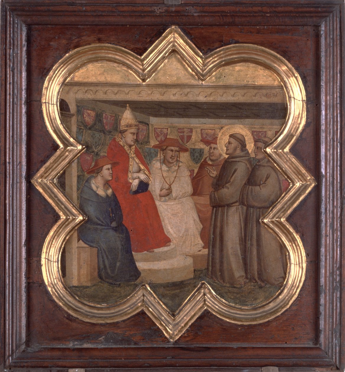 St. Francis before the Pope and Cardinals by Taddeo Gaddi