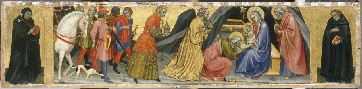 The Adoration of the Magi and Two Saints by Taddeo di Bartolo