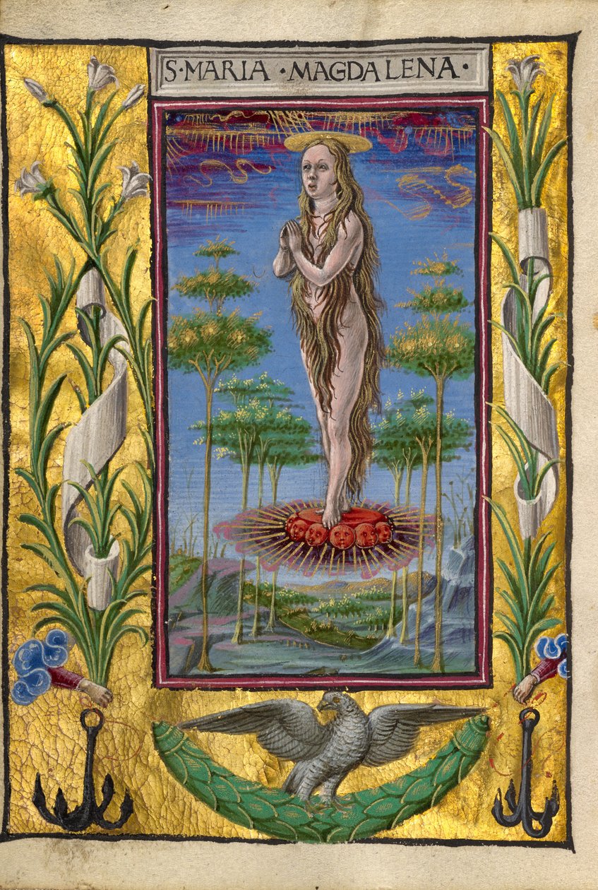 Mary Magdalene Borne Aloft by Taddeo Crivelli