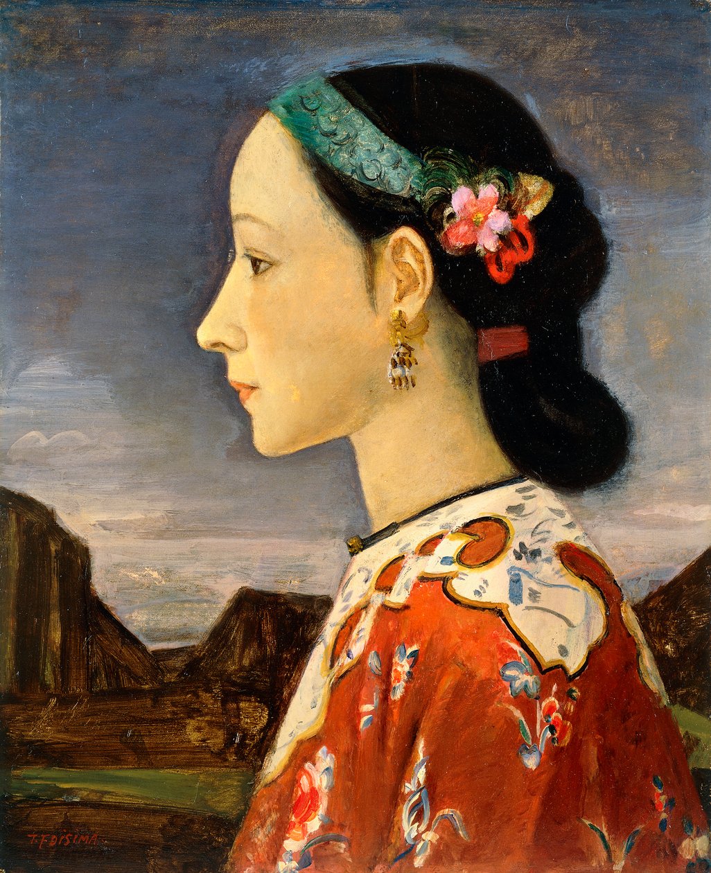 Profile of a Woman by Takeji Fujishima