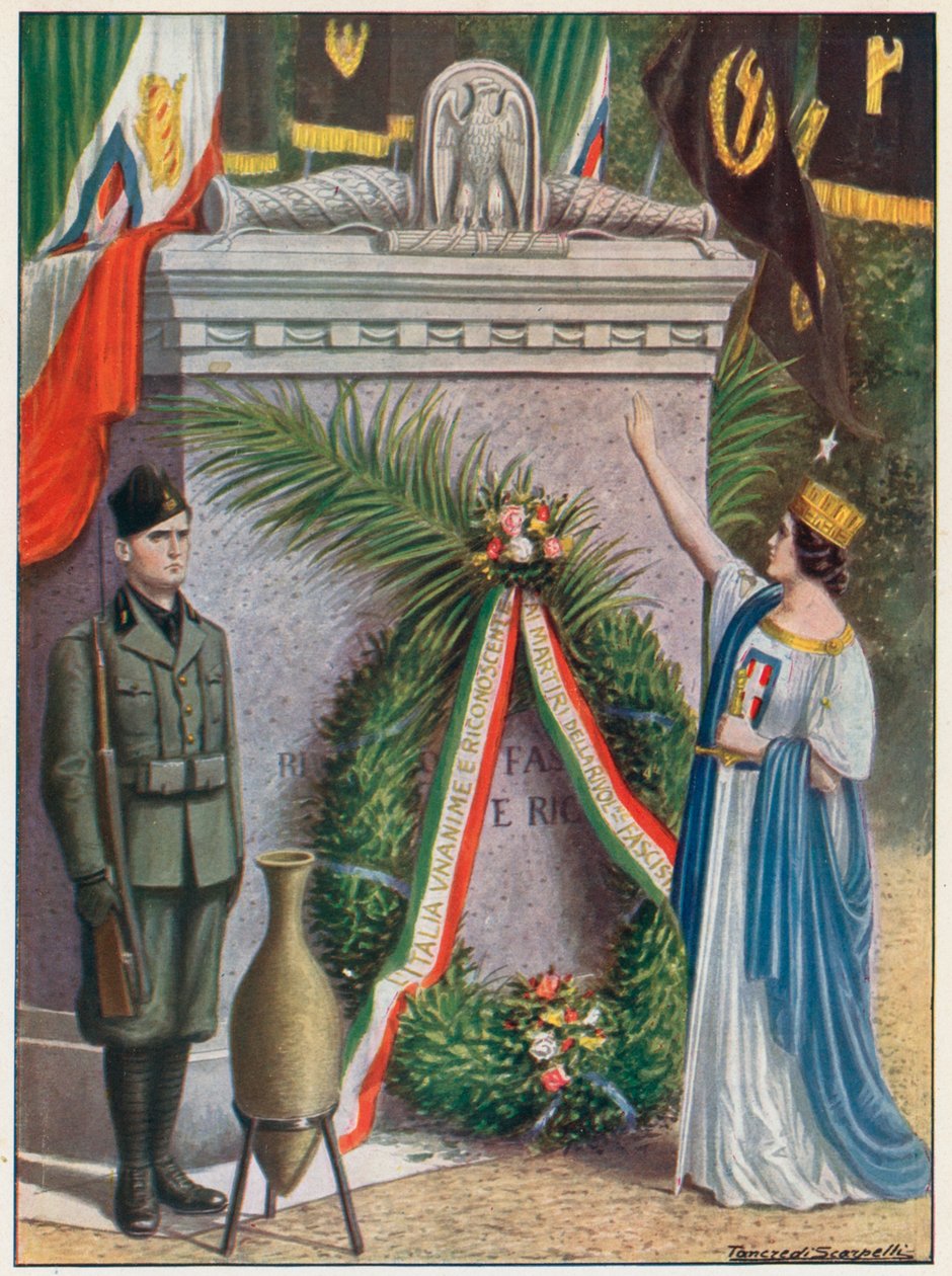 The Altar on Campidoglio for the Fallen of the Fascist Revolution by Tancredi Scarpelli