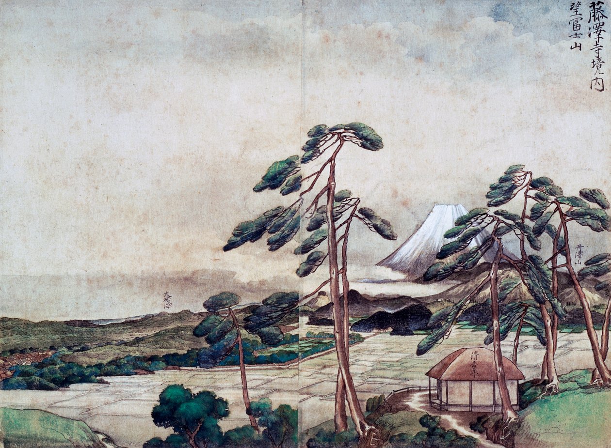 View of the Kanagawa coast by Tani Buncho