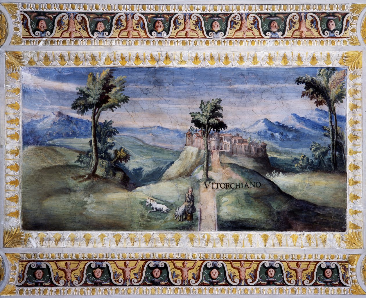 View of Vitorchiano by Tarquinio Ligustri