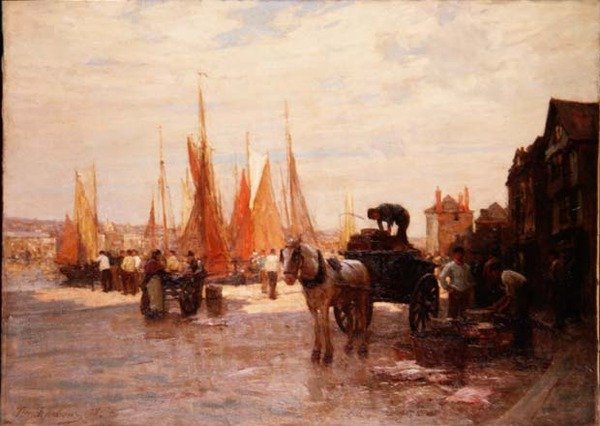A View of Brixham Harbour, Devon by Terrick Williams