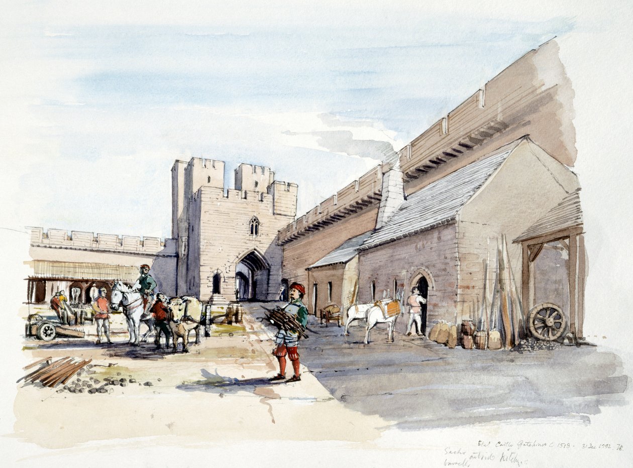 Etal Castle by Terry Ball