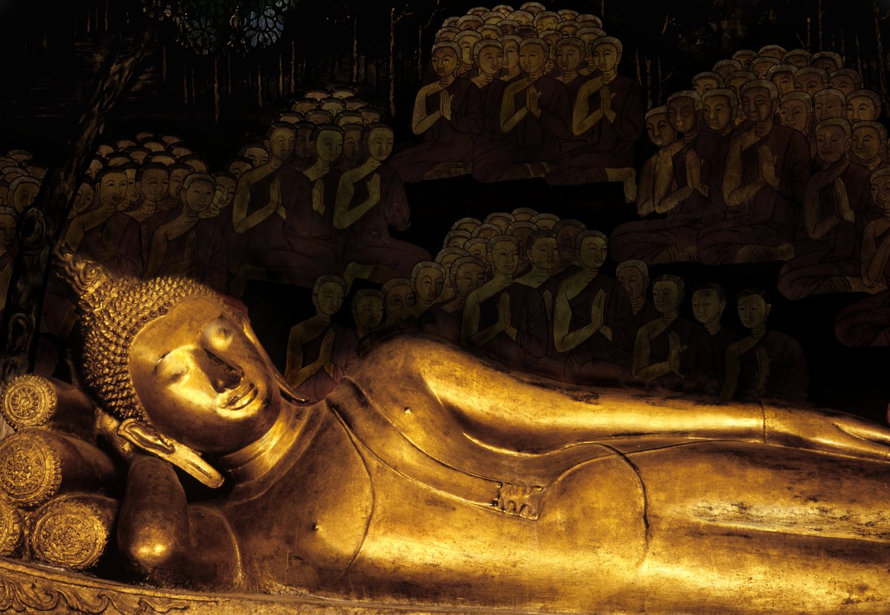 Paranirvana of Buddha by Thai School