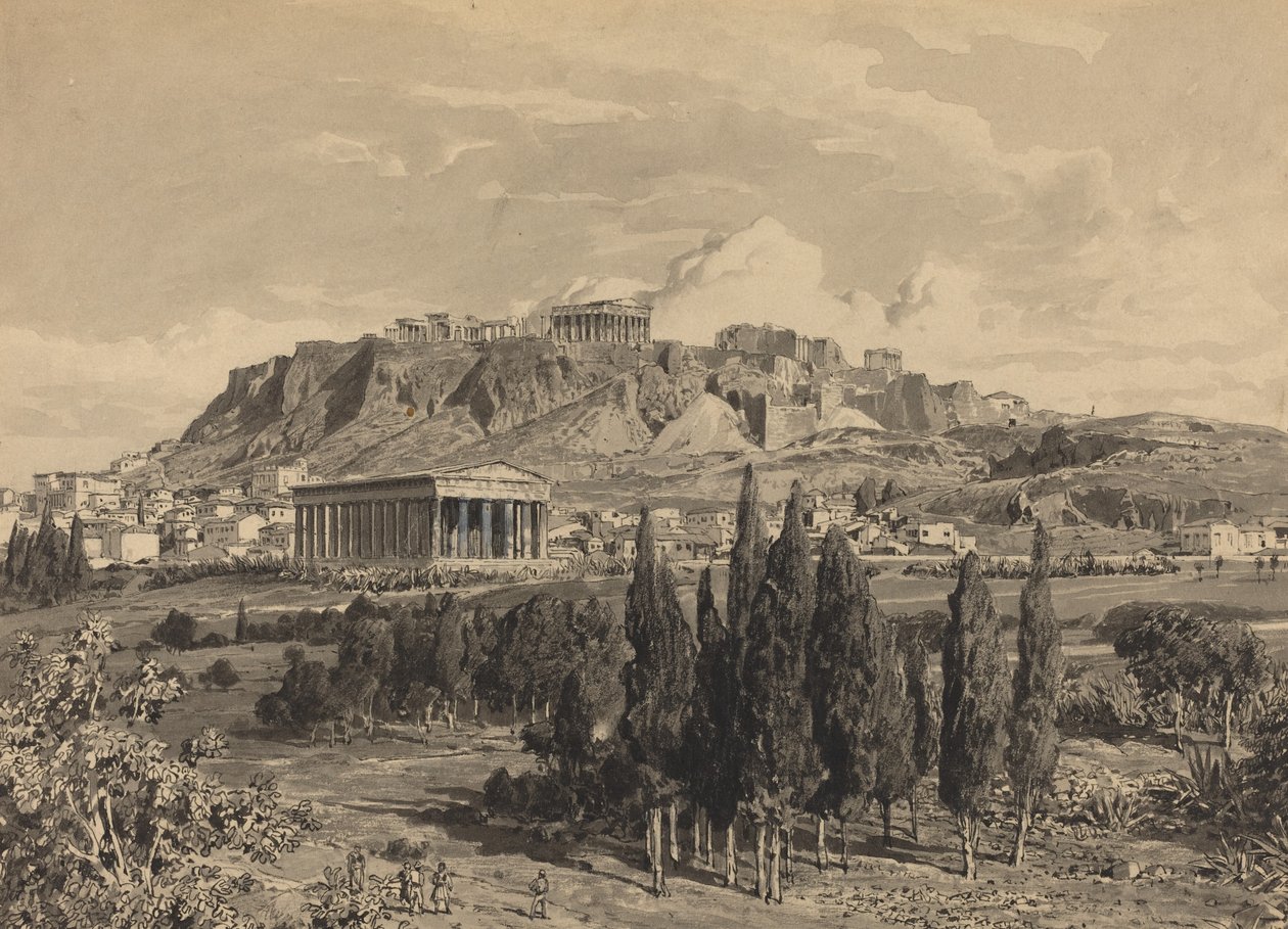 Temple of Hephaestus by Themistocles von Eckenbrecher