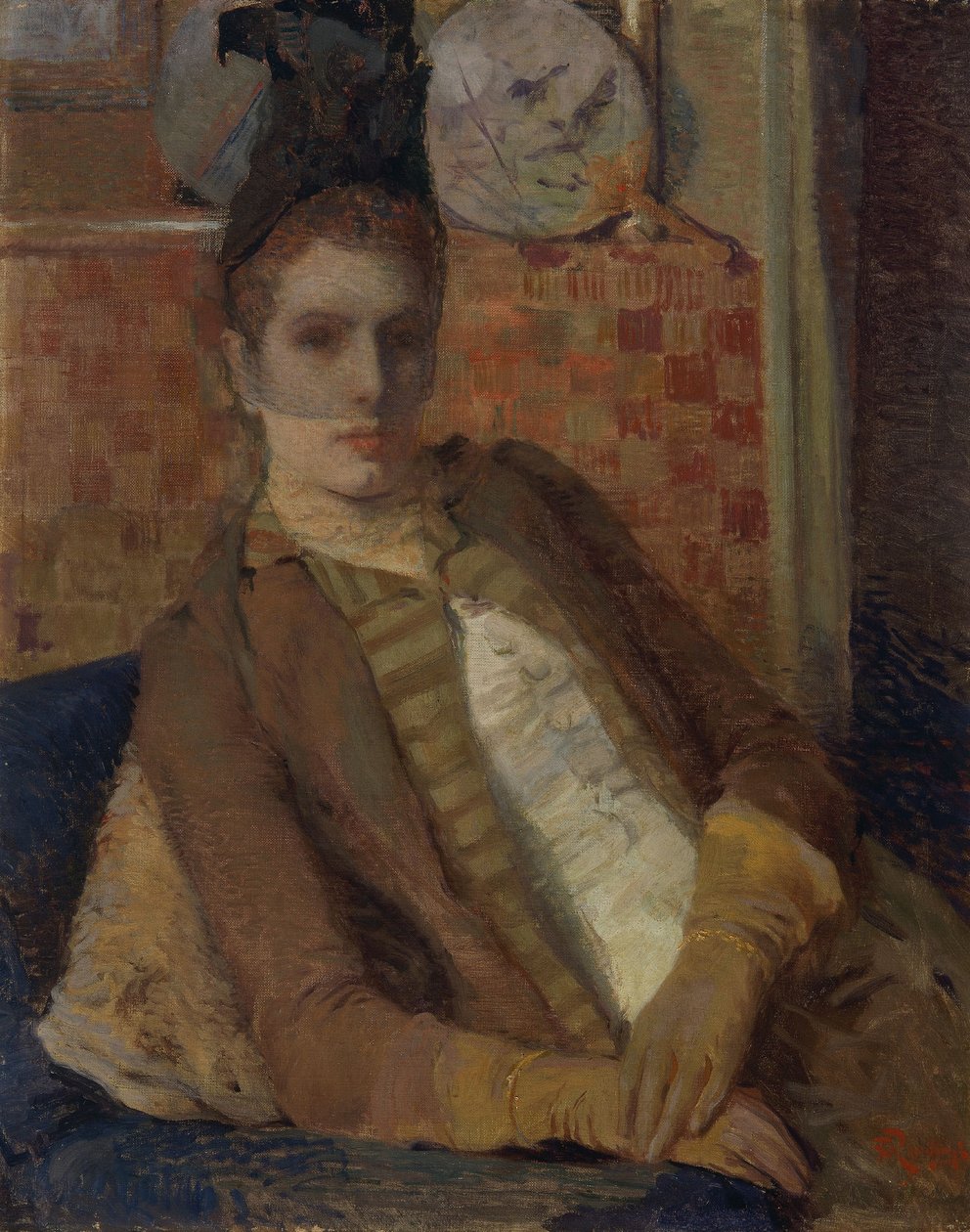 Portrait of a Seated Lady by Théo van Rysselberghe