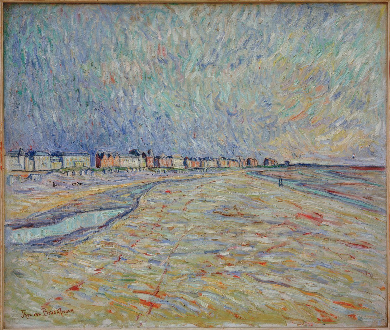 Houses on the Beach I by Theo von Brockhusen