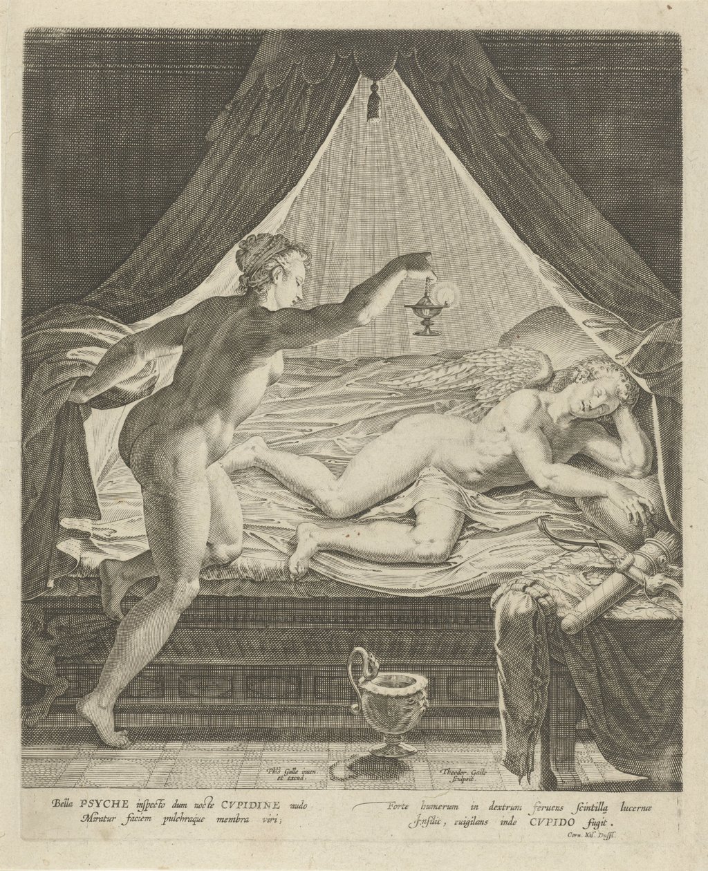 Cupid and Psyche by Theodoor Galle