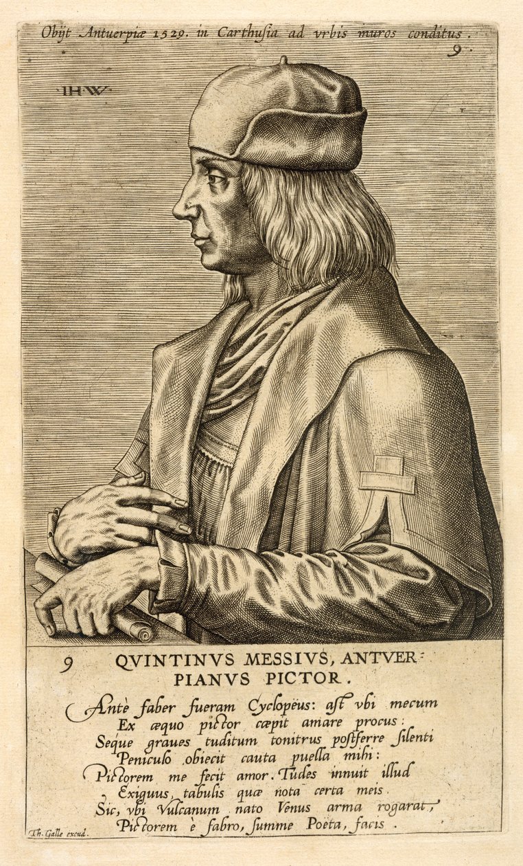 Portrait of Quentin Massys by Theodor Galle