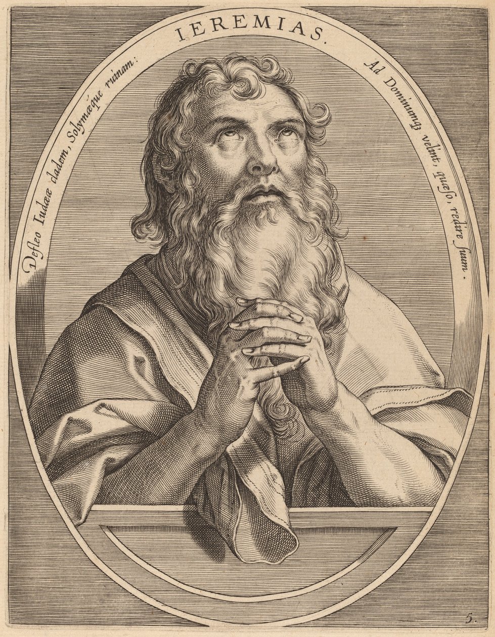 Jeremiah by Theodor Galle after Jan van der Straet