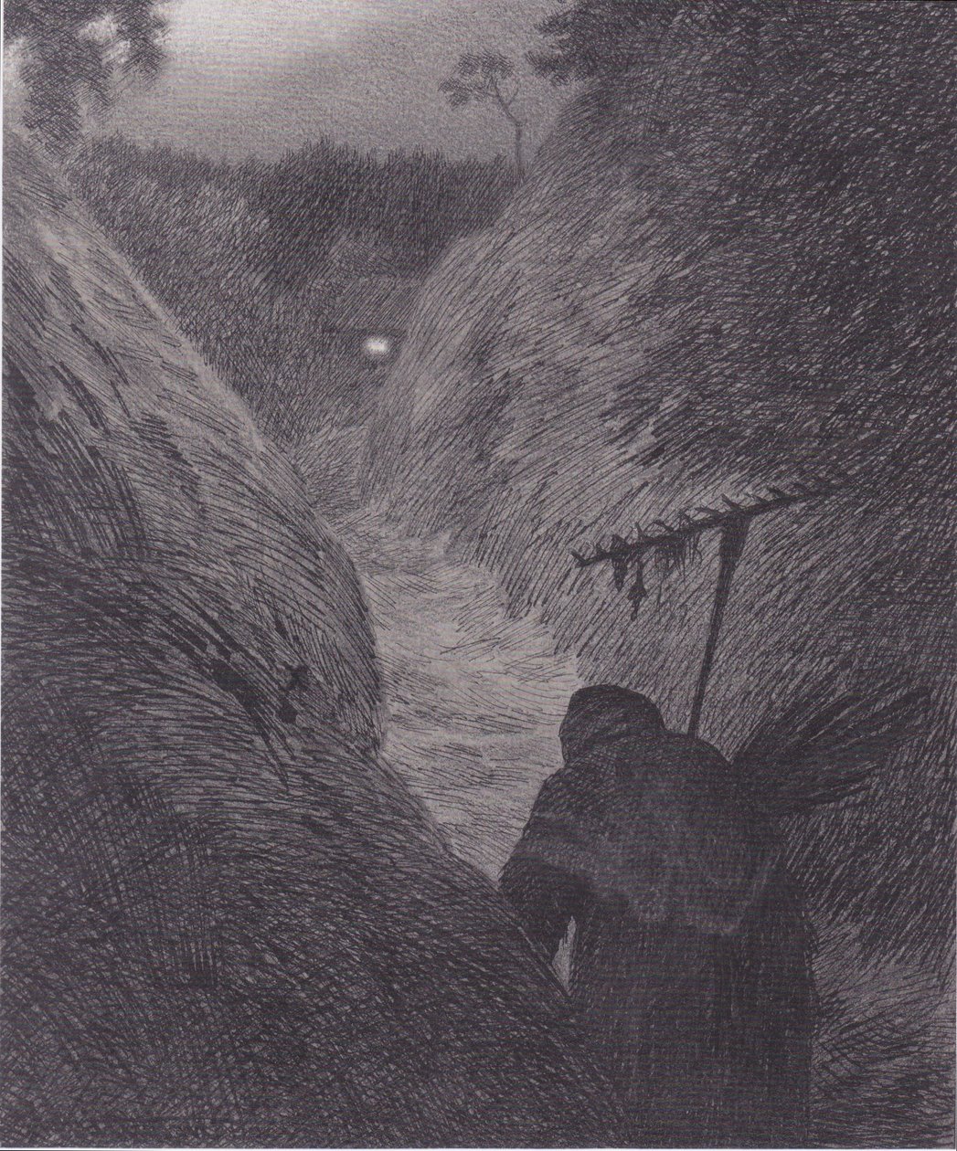 The Plague Comes by Theodor Kittelsen