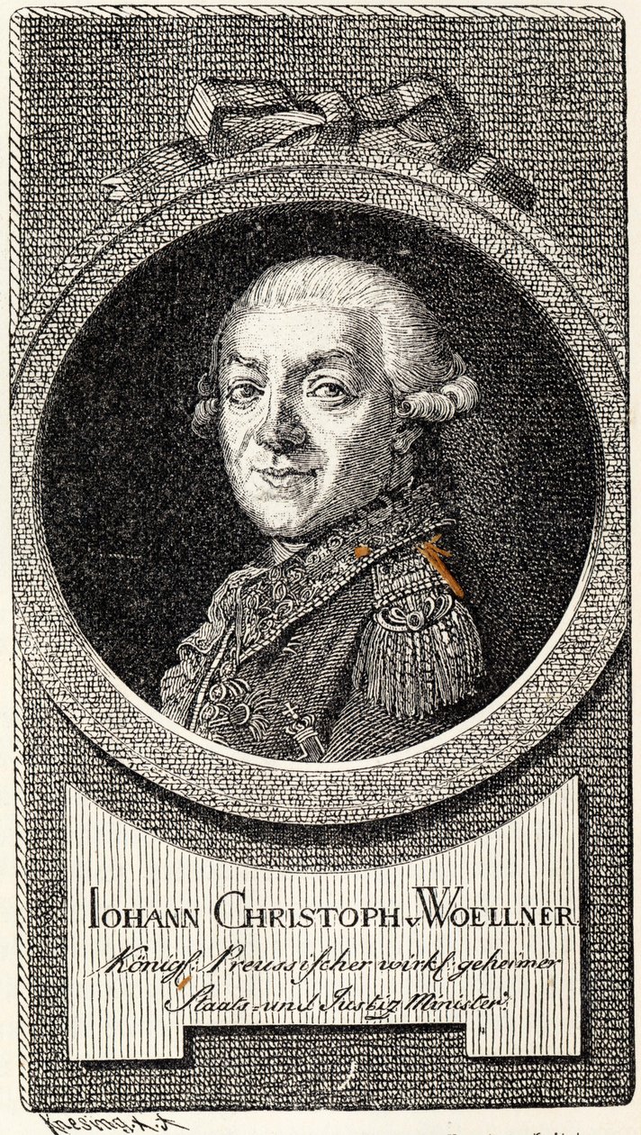 Johann Christoph von Woellner 1732-1800 by Theodor Knesing