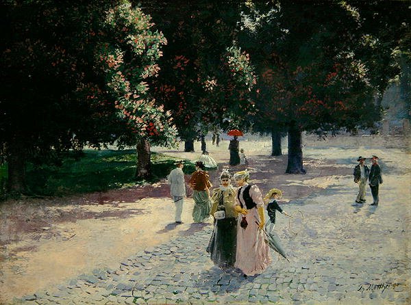 At the Edge of the Park by Theodor Matthei