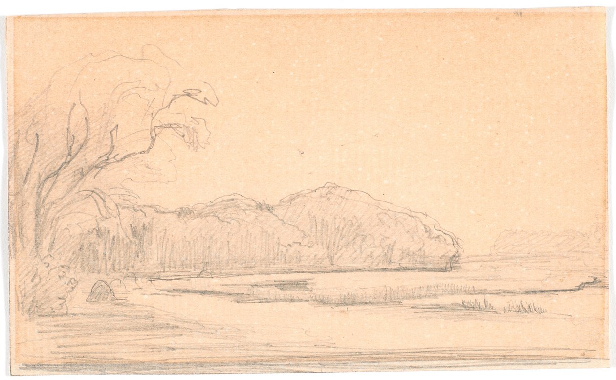 Landscape by a Forest-fringed Lake by Theodor Philipsen