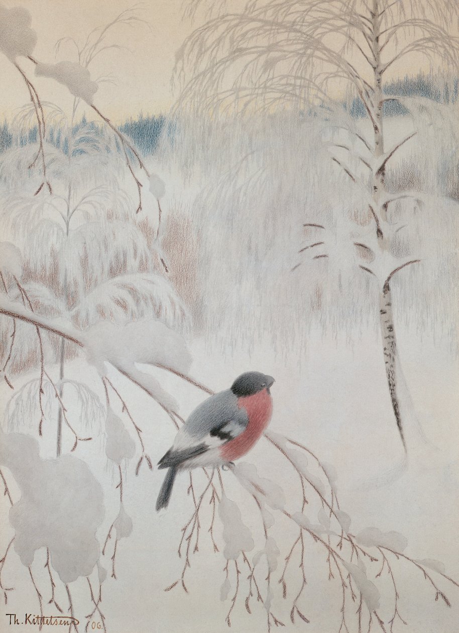 Bullfinch by Theodor Kittelsen