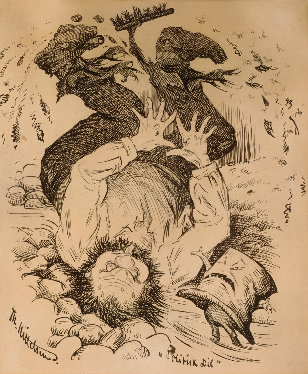 Political dil by Theodor Kittelsen