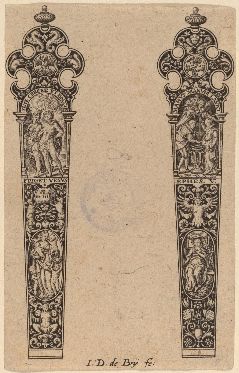 Ornament for Knife Handle by Theodor de Bry